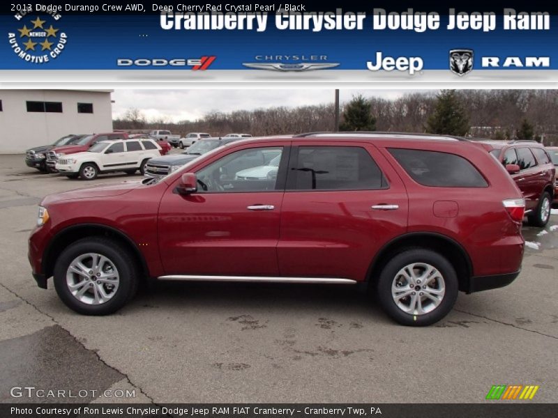 Deep Cherry Red Crystal Pearl / Black 2013 Dodge Durango Crew AWD