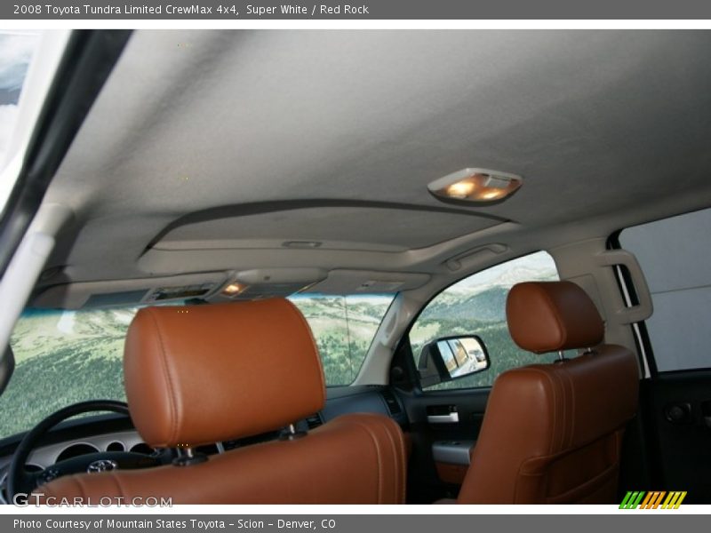 Super White / Red Rock 2008 Toyota Tundra Limited CrewMax 4x4