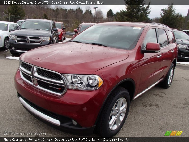 Deep Cherry Red Crystal Pearl / Black 2013 Dodge Durango Crew AWD