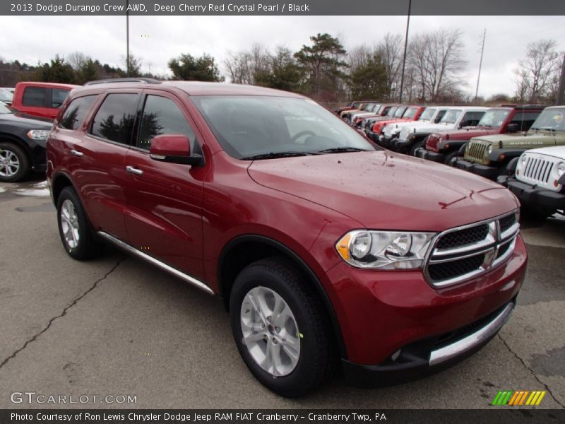 Deep Cherry Red Crystal Pearl / Black 2013 Dodge Durango Crew AWD