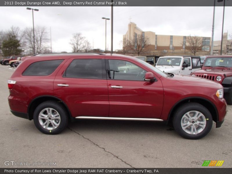 Deep Cherry Red Crystal Pearl / Black 2013 Dodge Durango Crew AWD