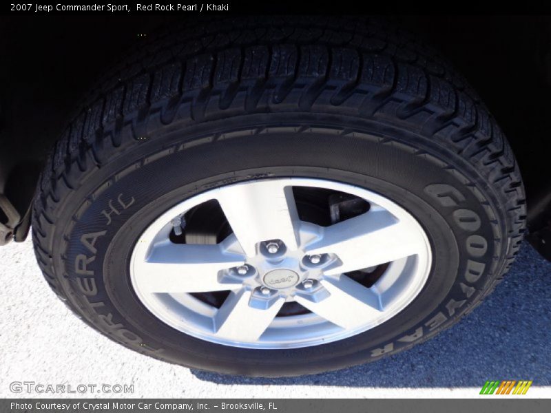 Red Rock Pearl / Khaki 2007 Jeep Commander Sport