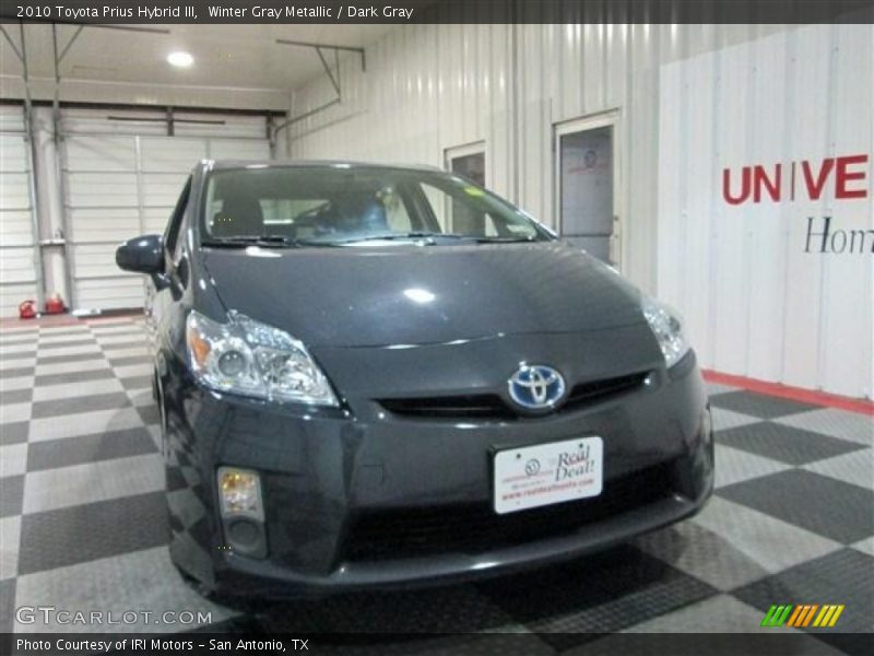 Winter Gray Metallic / Dark Gray 2010 Toyota Prius Hybrid III