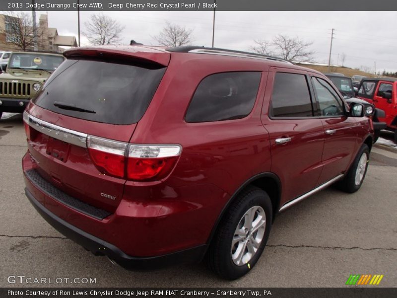 Deep Cherry Red Crystal Pearl / Black 2013 Dodge Durango Crew AWD