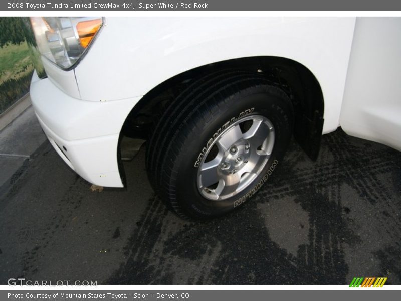 Super White / Red Rock 2008 Toyota Tundra Limited CrewMax 4x4