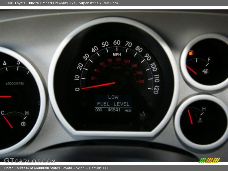 Super White / Red Rock 2008 Toyota Tundra Limited CrewMax 4x4