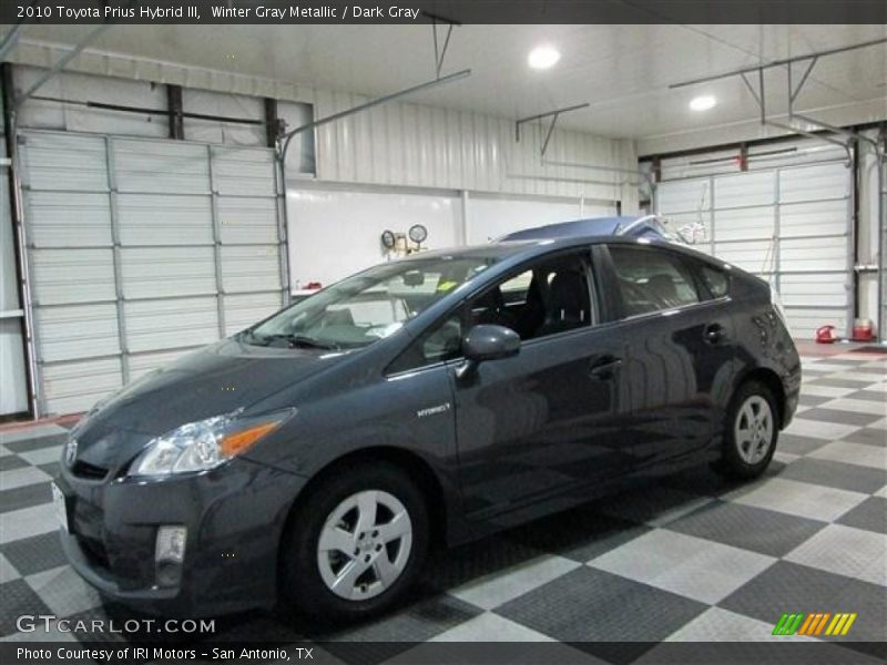 Winter Gray Metallic / Dark Gray 2010 Toyota Prius Hybrid III