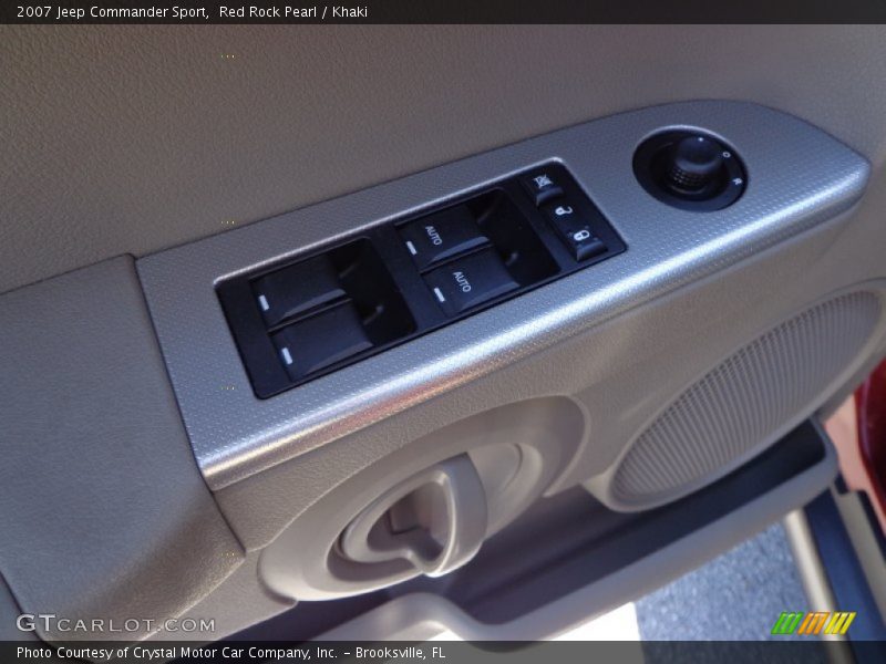 Red Rock Pearl / Khaki 2007 Jeep Commander Sport