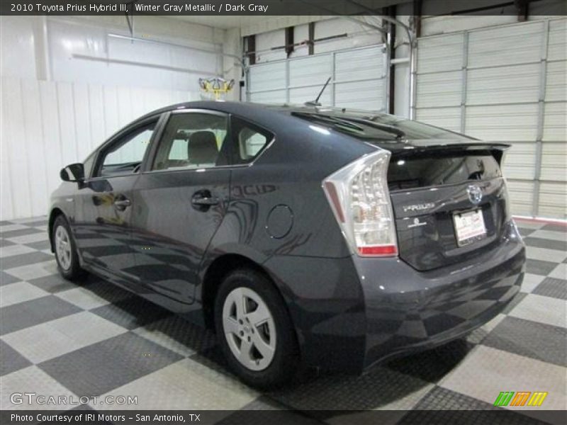 Winter Gray Metallic / Dark Gray 2010 Toyota Prius Hybrid III