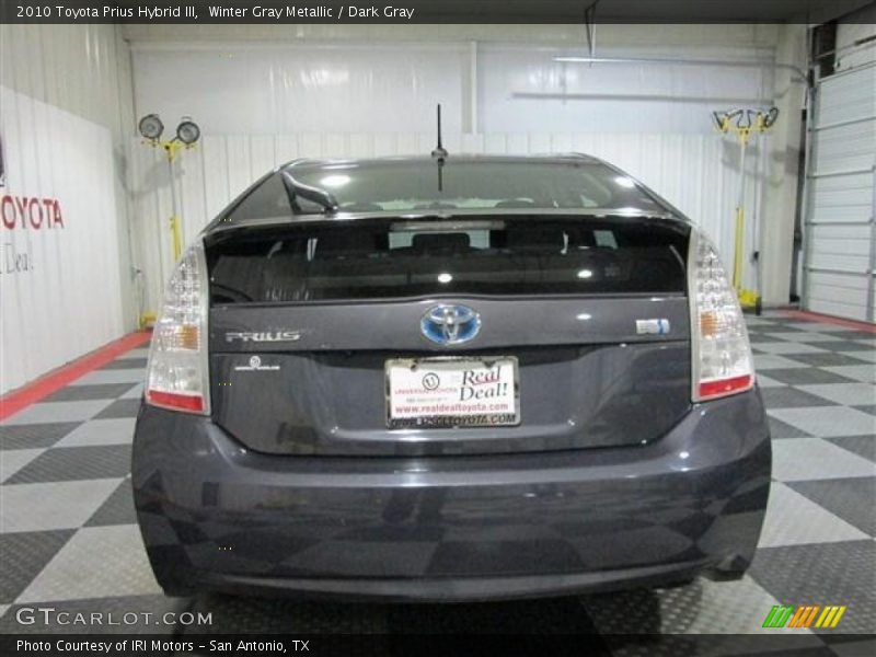 Winter Gray Metallic / Dark Gray 2010 Toyota Prius Hybrid III
