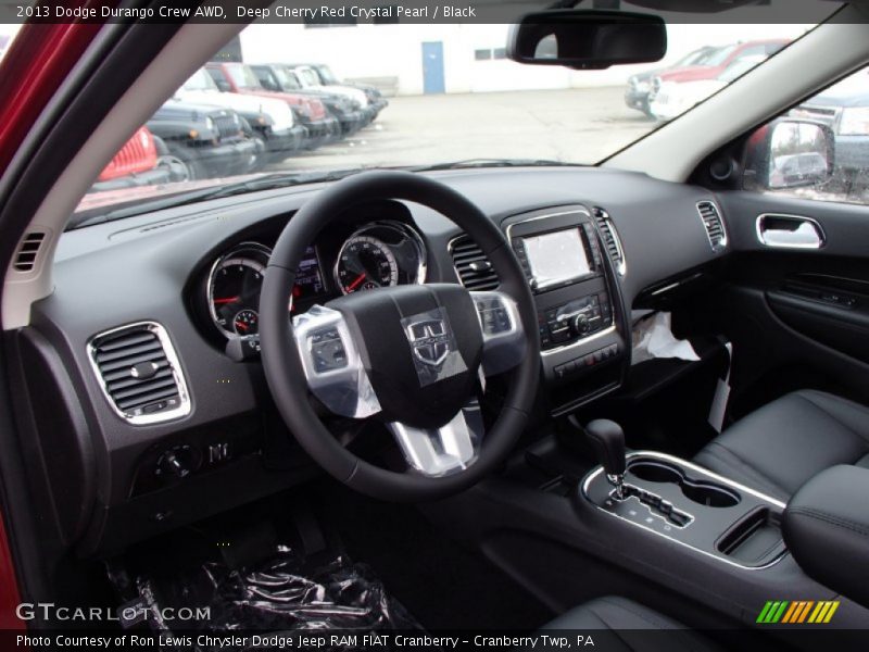 Deep Cherry Red Crystal Pearl / Black 2013 Dodge Durango Crew AWD