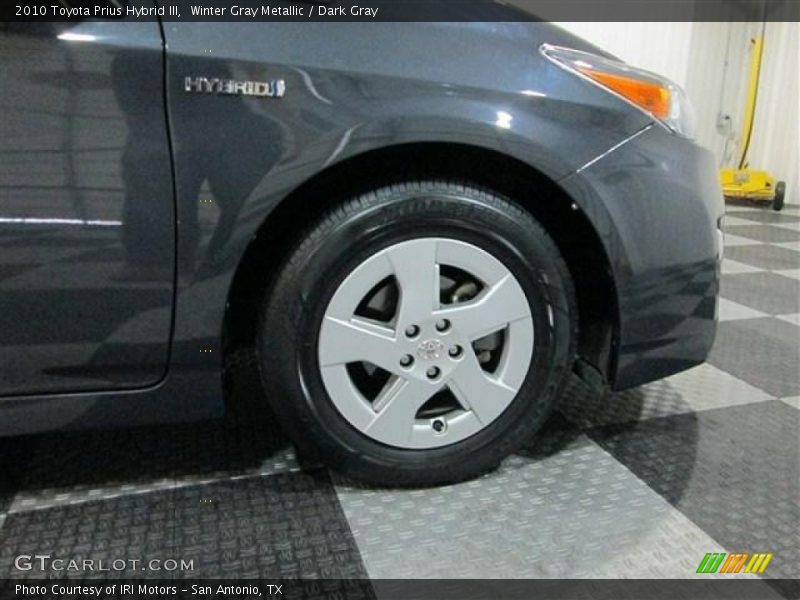 Winter Gray Metallic / Dark Gray 2010 Toyota Prius Hybrid III