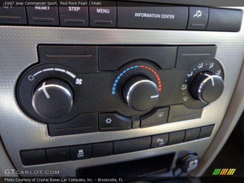 Red Rock Pearl / Khaki 2007 Jeep Commander Sport