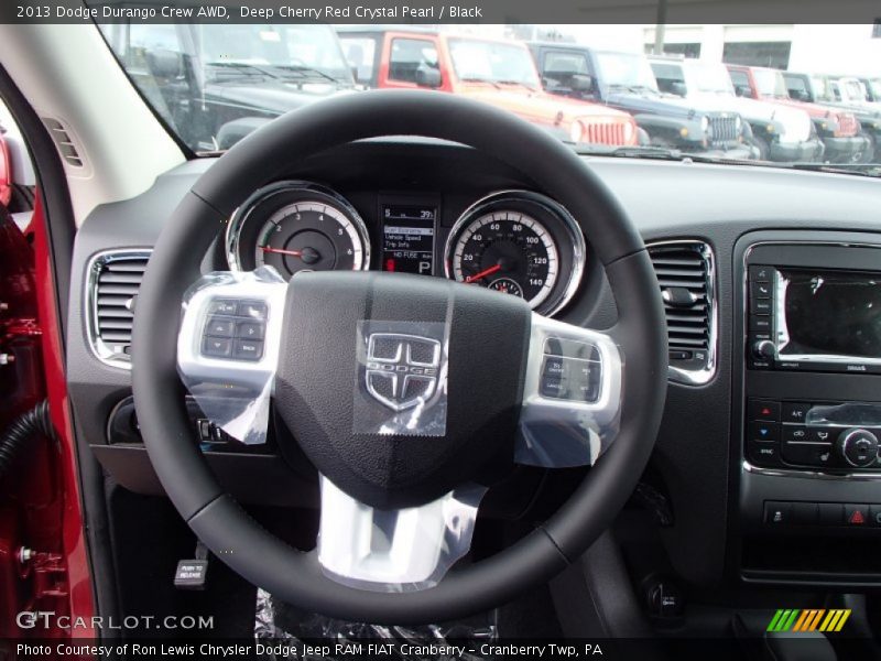 Deep Cherry Red Crystal Pearl / Black 2013 Dodge Durango Crew AWD