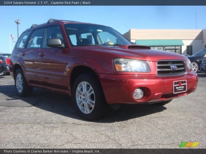 Cayenne Red Pearl / Black 2004 Subaru Forester 2.5 XT
