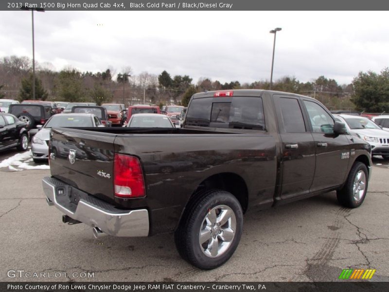 Black Gold Pearl / Black/Diesel Gray 2013 Ram 1500 Big Horn Quad Cab 4x4