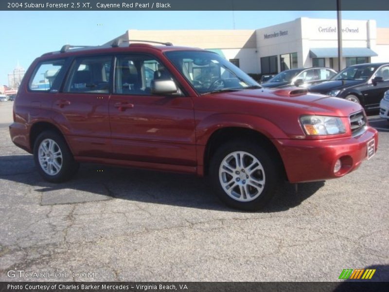 Cayenne Red Pearl / Black 2004 Subaru Forester 2.5 XT