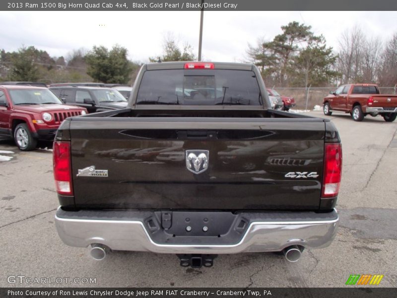 Black Gold Pearl / Black/Diesel Gray 2013 Ram 1500 Big Horn Quad Cab 4x4