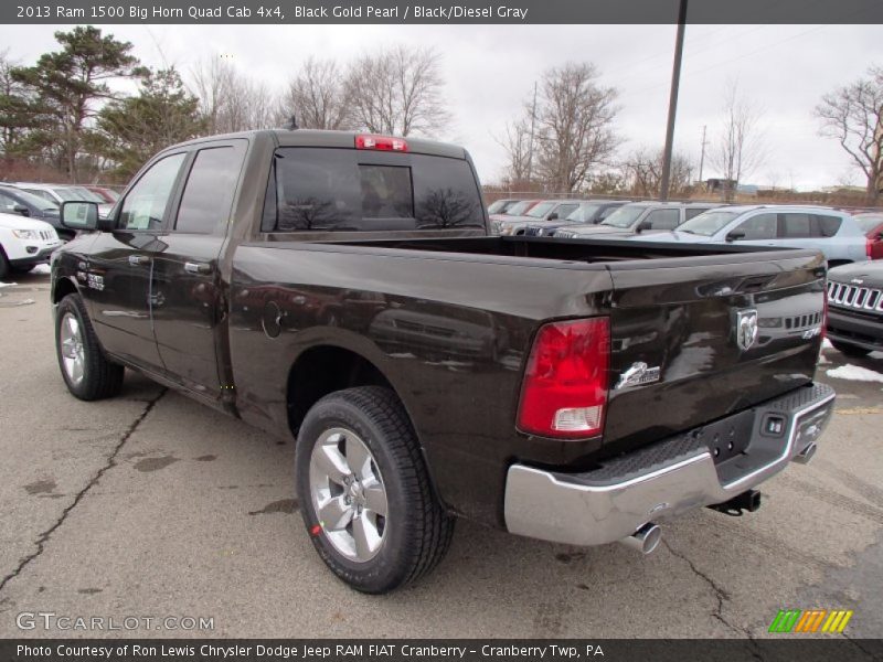 Black Gold Pearl / Black/Diesel Gray 2013 Ram 1500 Big Horn Quad Cab 4x4
