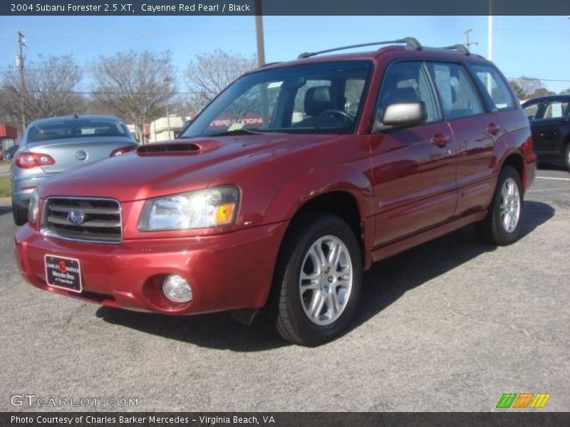 Cayenne Red Pearl / Black 2004 Subaru Forester 2.5 XT
