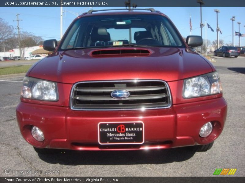 Cayenne Red Pearl / Black 2004 Subaru Forester 2.5 XT