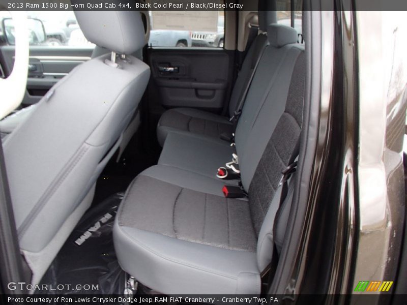 Rear Seat of 2013 1500 Big Horn Quad Cab 4x4