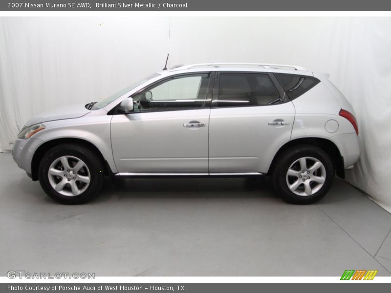 Brilliant Silver Metallic / Charcoal 2007 Nissan Murano SE AWD