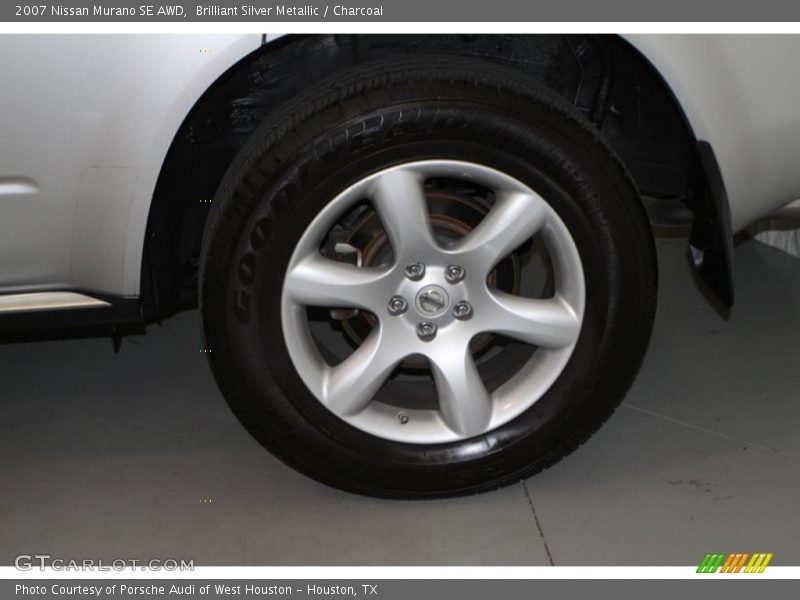 Brilliant Silver Metallic / Charcoal 2007 Nissan Murano SE AWD