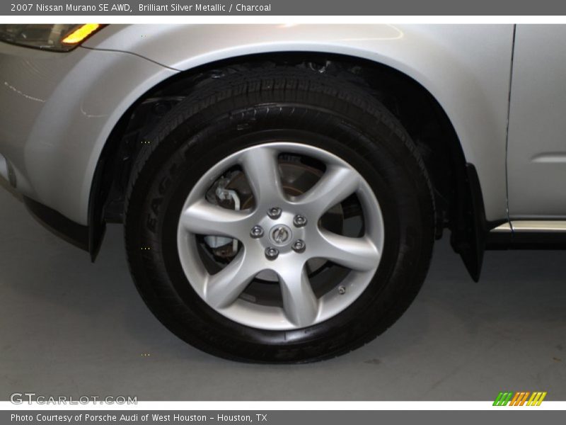 Brilliant Silver Metallic / Charcoal 2007 Nissan Murano SE AWD