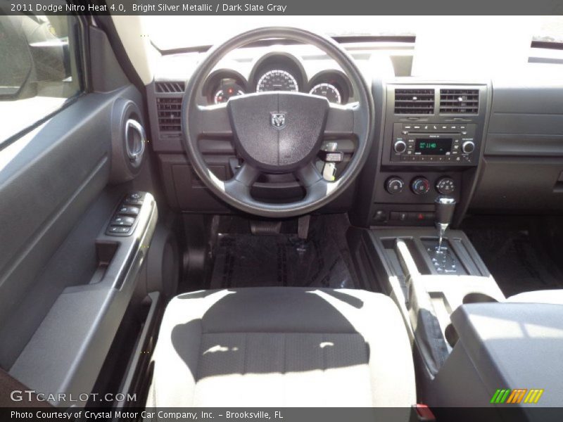 Bright Silver Metallic / Dark Slate Gray 2011 Dodge Nitro Heat 4.0