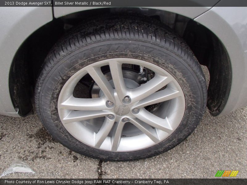 Billet Silver Metallic / Black/Red 2013 Dodge Avenger SXT