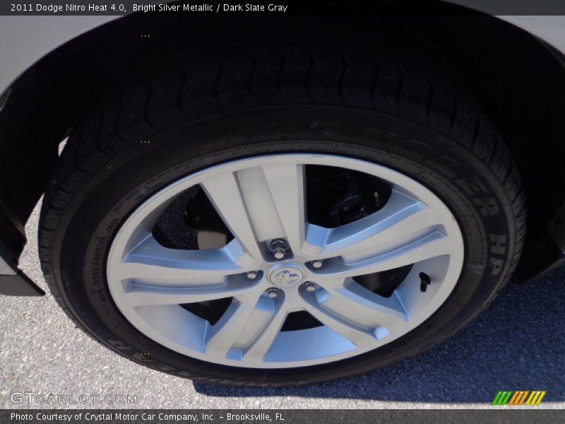 Bright Silver Metallic / Dark Slate Gray 2011 Dodge Nitro Heat 4.0