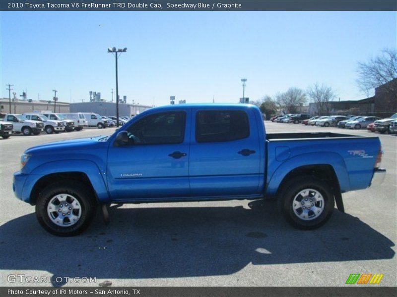 Speedway Blue / Graphite 2010 Toyota Tacoma V6 PreRunner TRD Double Cab