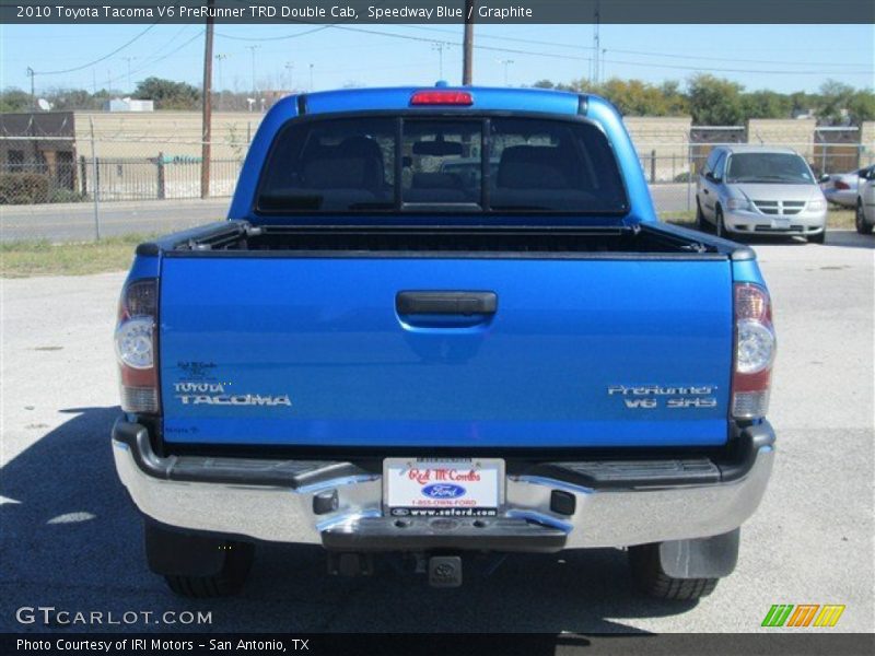 Speedway Blue / Graphite 2010 Toyota Tacoma V6 PreRunner TRD Double Cab