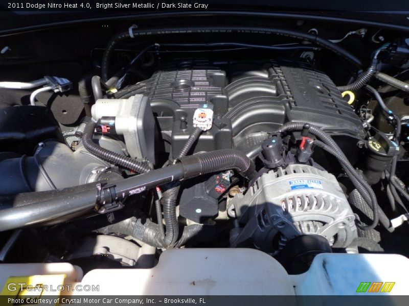 Bright Silver Metallic / Dark Slate Gray 2011 Dodge Nitro Heat 4.0