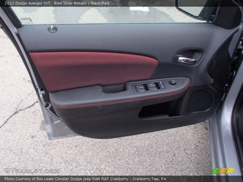Billet Silver Metallic / Black/Red 2013 Dodge Avenger SXT