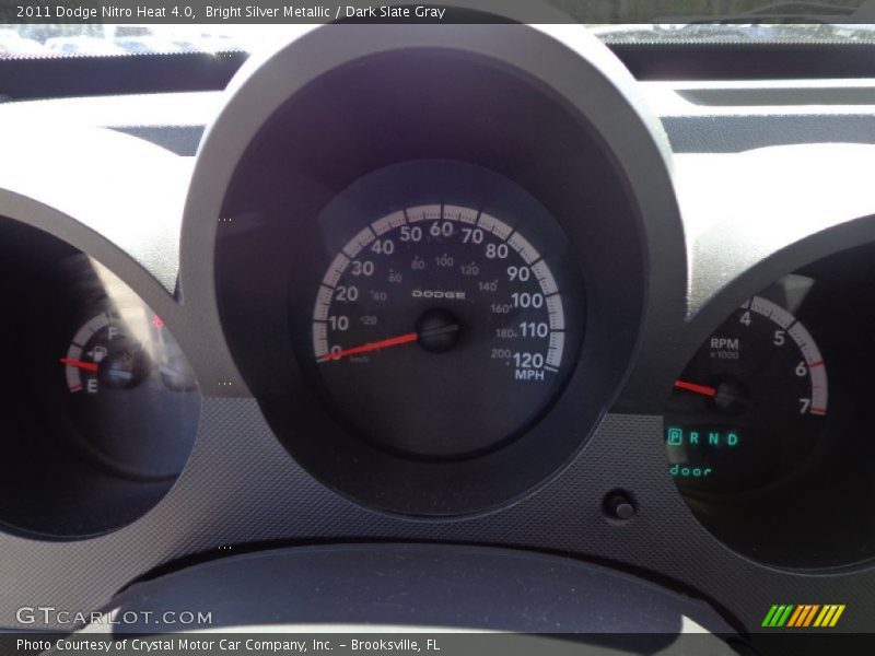 Bright Silver Metallic / Dark Slate Gray 2011 Dodge Nitro Heat 4.0