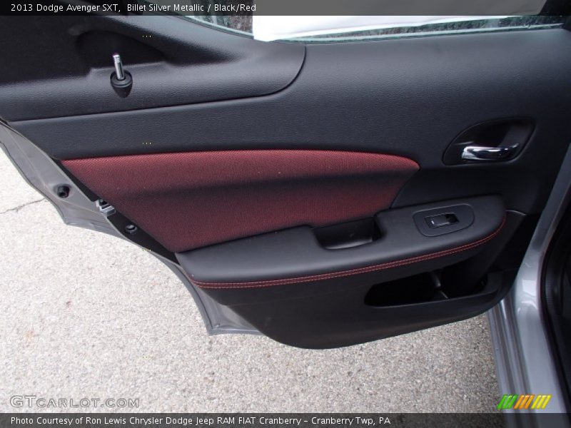 Billet Silver Metallic / Black/Red 2013 Dodge Avenger SXT