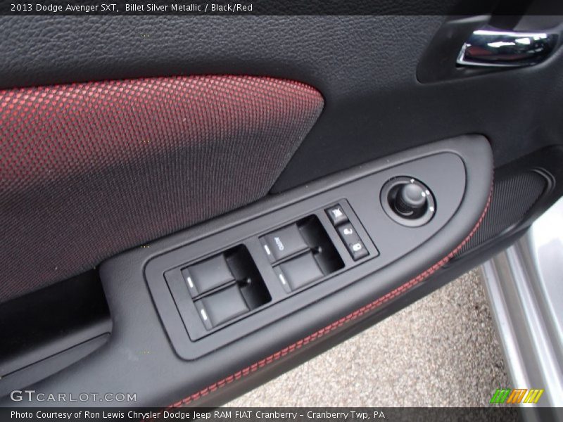 Billet Silver Metallic / Black/Red 2013 Dodge Avenger SXT