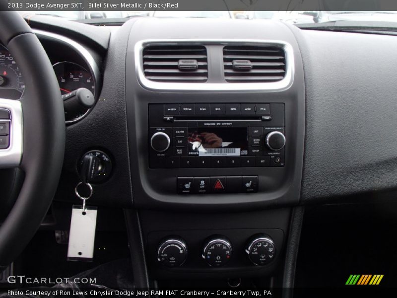 Billet Silver Metallic / Black/Red 2013 Dodge Avenger SXT
