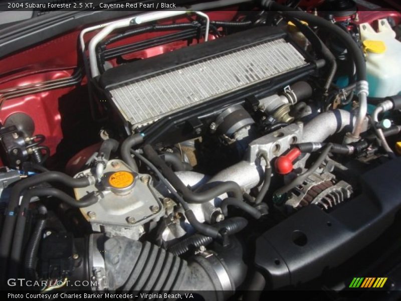 Cayenne Red Pearl / Black 2004 Subaru Forester 2.5 XT