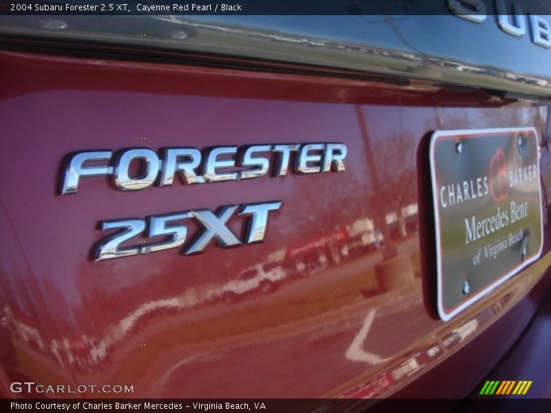 Cayenne Red Pearl / Black 2004 Subaru Forester 2.5 XT