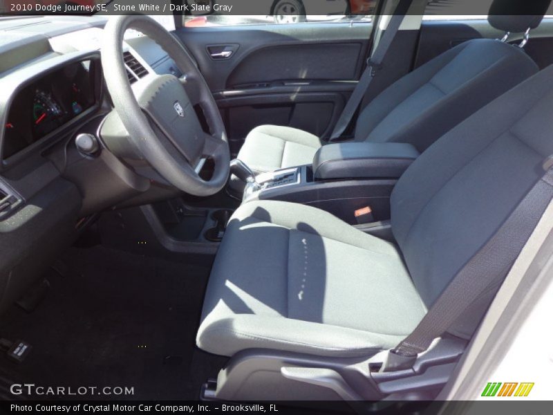 Stone White / Dark Slate Gray 2010 Dodge Journey SE