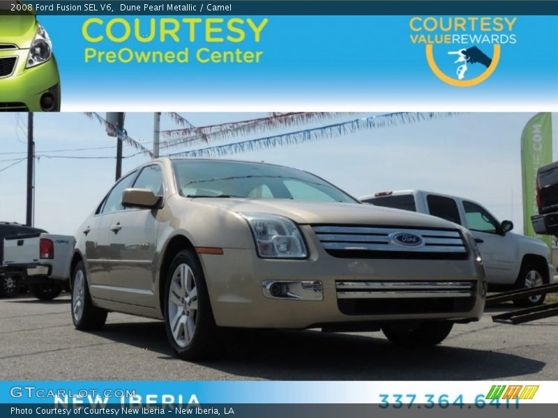 Dune Pearl Metallic / Camel 2008 Ford Fusion SEL V6