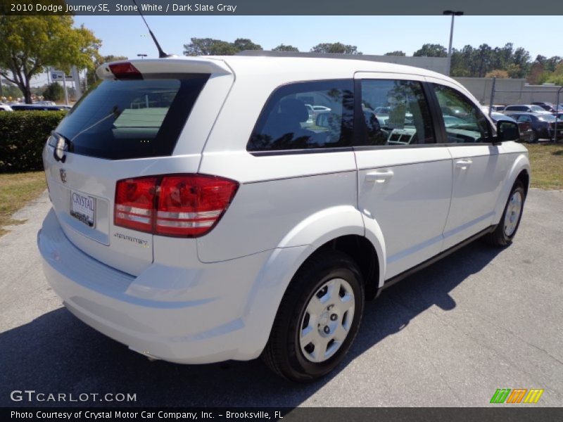 Stone White / Dark Slate Gray 2010 Dodge Journey SE