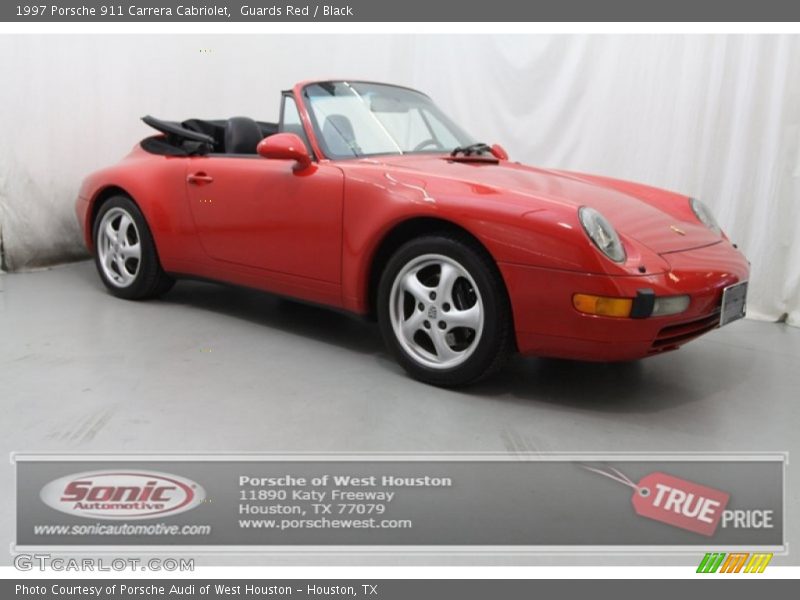 Guards Red / Black 1997 Porsche 911 Carrera Cabriolet