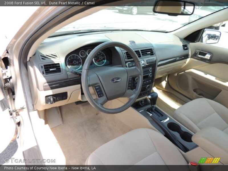 Dune Pearl Metallic / Camel 2008 Ford Fusion SEL V6