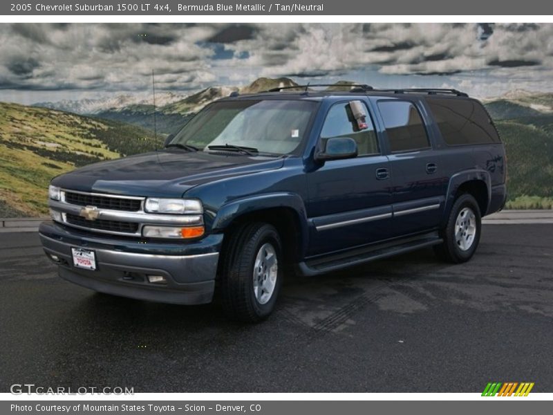 Bermuda Blue Metallic / Tan/Neutral 2005 Chevrolet Suburban 1500 LT 4x4