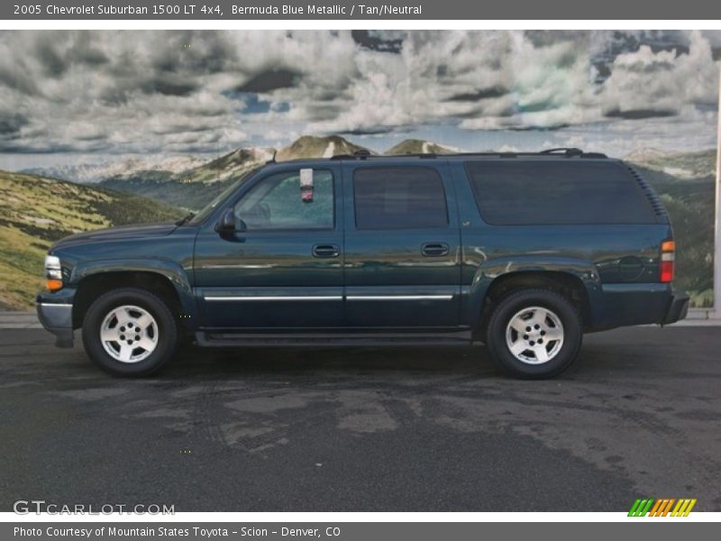 Bermuda Blue Metallic / Tan/Neutral 2005 Chevrolet Suburban 1500 LT 4x4