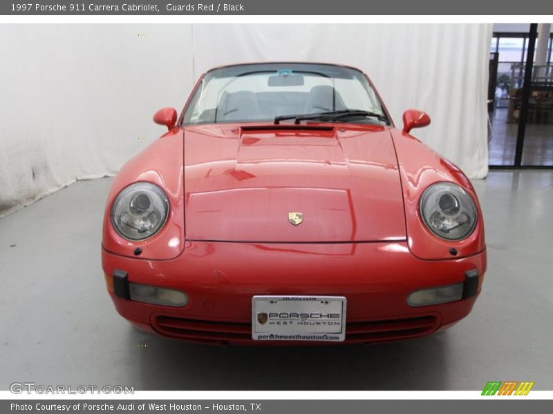 Guards Red / Black 1997 Porsche 911 Carrera Cabriolet